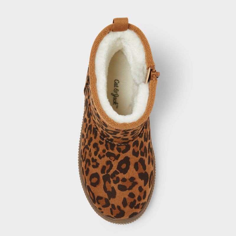 slide 3 of 4, Toddler Arlo Booties - Cat & Jack™ Brown 10T, 1 ct