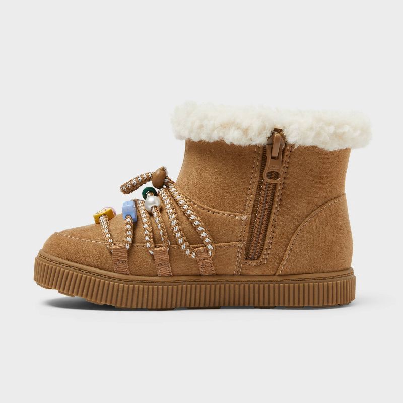 slide 2 of 4, Toddler Hydee Combat Boots - Cat & Jack™ Tan 7T, 1 ct