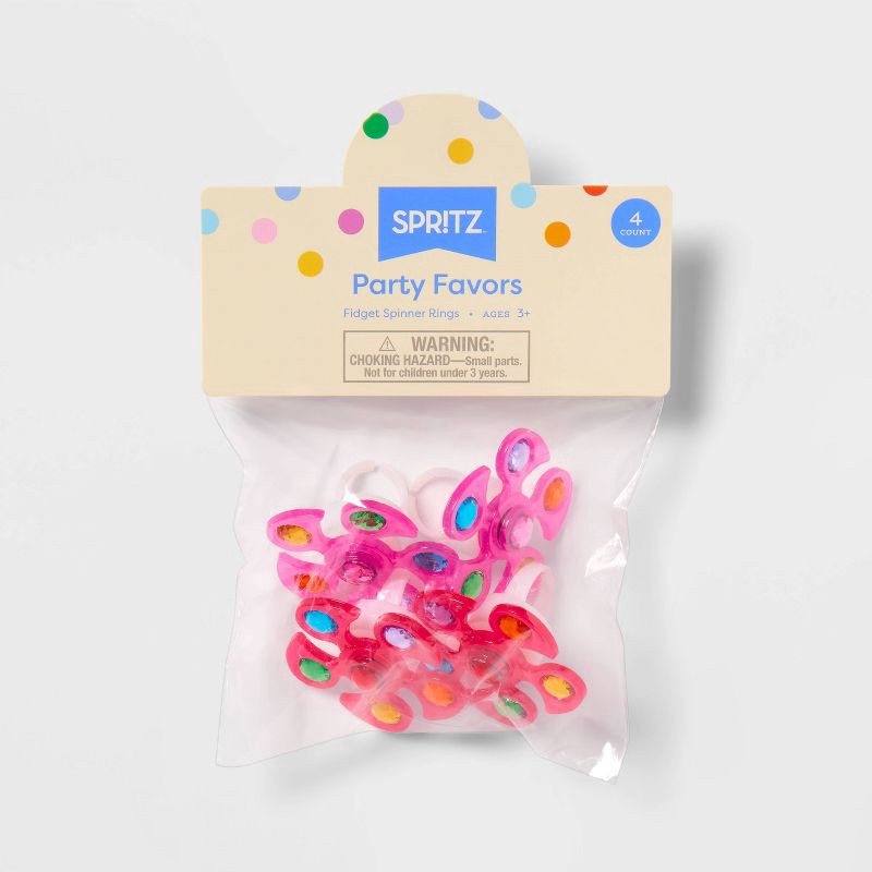 slide 3 of 3, Valentine's Day Toy Giveaways Light-up Fidget Spinning Rings - Spritz™, 1 ct