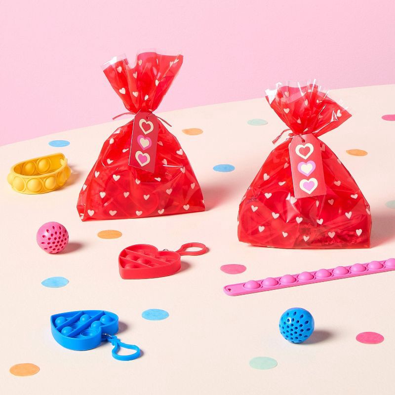 slide 2 of 3, Valentine's Day Giveaways Cello Bag Red - Spritz™, 1 ct