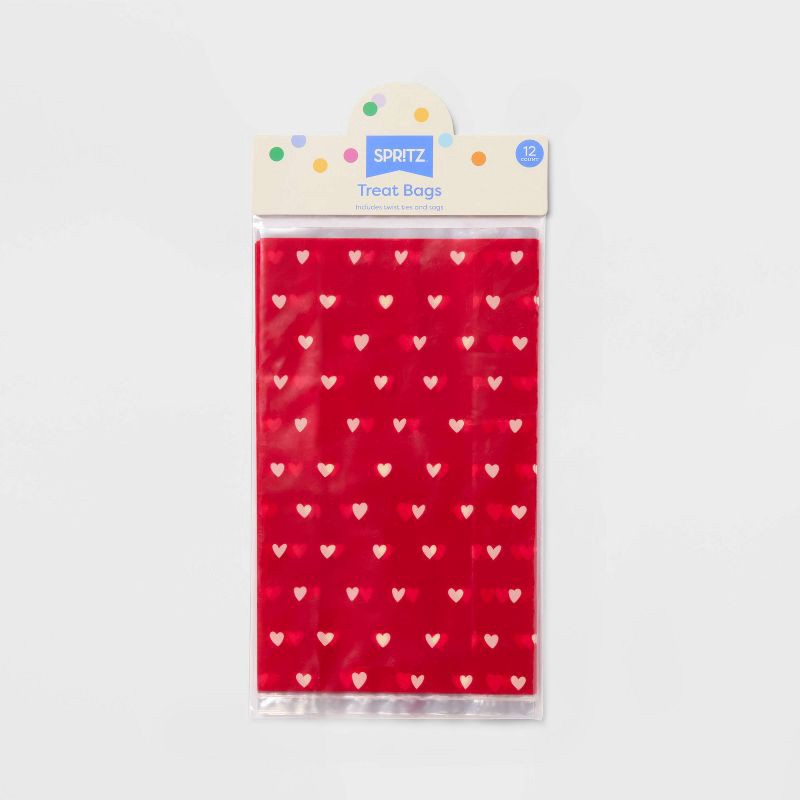 slide 3 of 3, Valentine's Day Giveaways Cello Bag Red - Spritz™, 1 ct