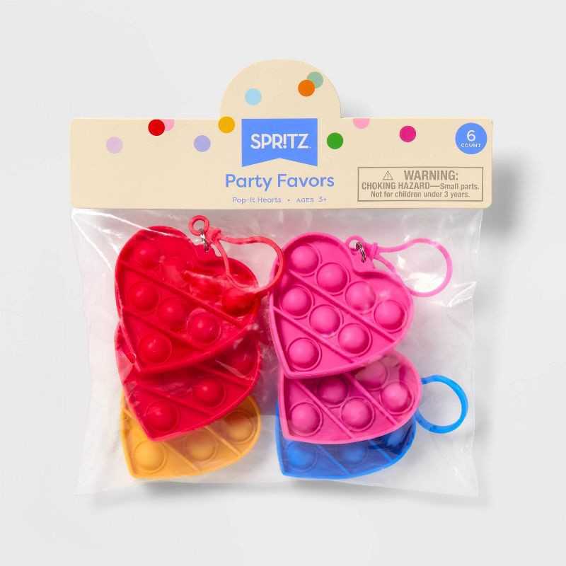 slide 3 of 3, Valentine's Day Toy Giveaways Pop Heart Tags - Spritz™, 1 ct