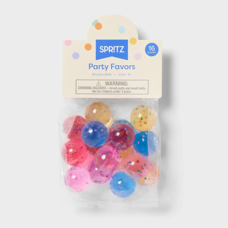 slide 3 of 3, Valentine's Day Toy Giveaways Glitter Bounce Balls - Spritz™, 1 ct