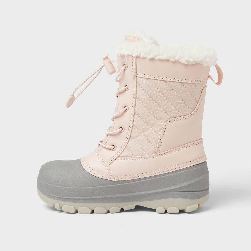 slide 2 of 4, Kids' Skylar Waterproof Snow Boots - All In Motion™ Blush 6, 1 ct