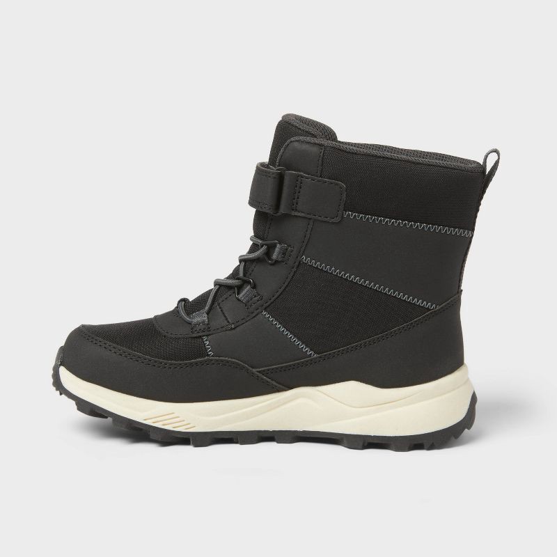 slide 2 of 4, Kids' Noah Waterproof Hiker Snow Boots - Cat & Jack™ Black 1, 1 ct