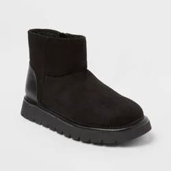 Girls' Honor Faux Suede Style Boots - Cat & Jack™ Black 2