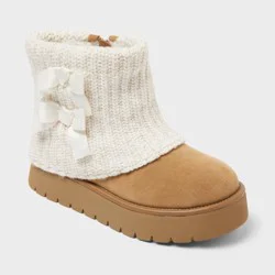 Kids' Keiko Faux Suede Style Boots - art class™ Tan 1