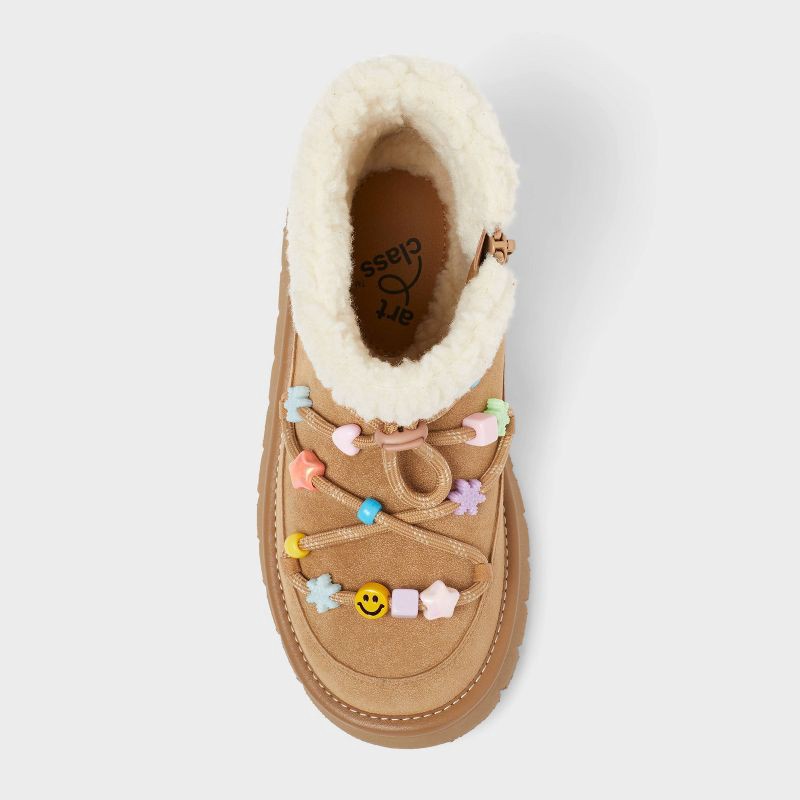 slide 3 of 4, Kids' Char Faux Suede Style Boots - art class™ Tan 1, 1 ct