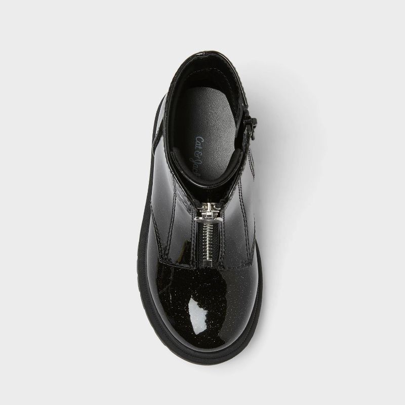 slide 3 of 4, Toddler Girls' Donna Chelsea Boots - Cat & Jack™ Black 7T, 1 ct