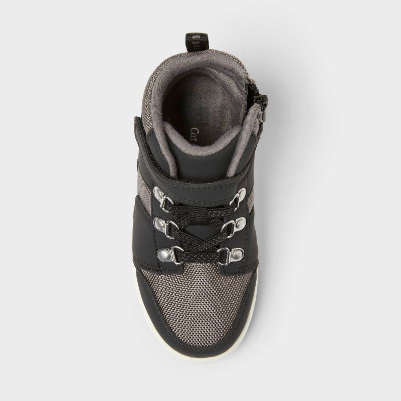 slide 3 of 4, Toddler Shay Sneaker Boots - Cat & Jack™ Black 6T, 1 ct