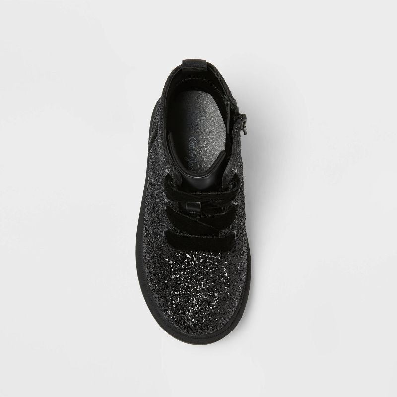 slide 3 of 4, Toddler Girls' Khloe Ankle Boots - Cat & Jack™ Black 10T, 1 ct