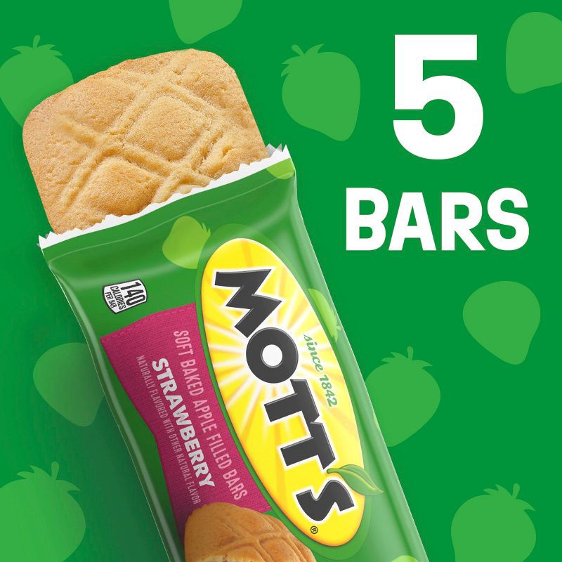 slide 8 of 8, Mott's Soft Baked Strawberry Filled Snack Bars - 6.55oz/5ct, 6.55 oz, 5 ct