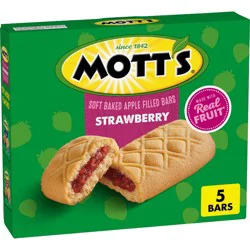 Mott's Soft Baked Strawberry Filled Snack Bars - 6.55oz/5ct
