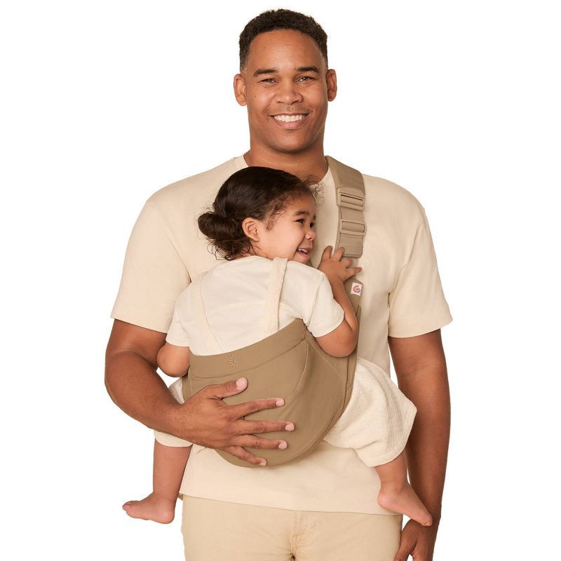 slide 2 of 11, Ergobaby Upsie Sling Baby Carrier - Camel, 1 ct