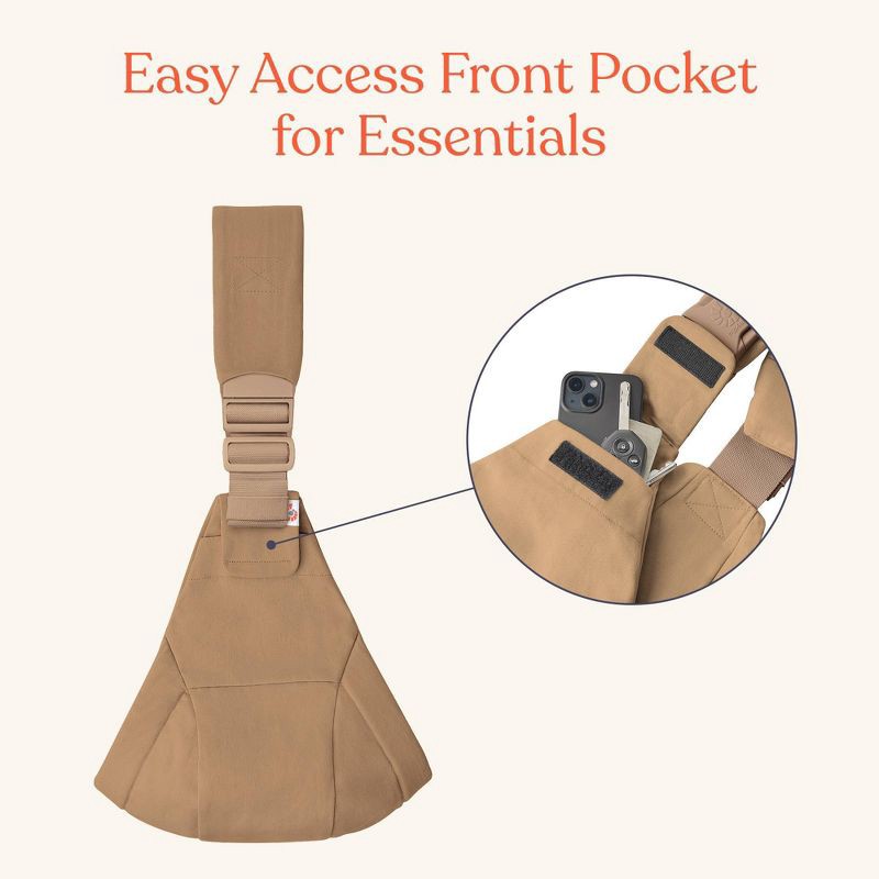 slide 5 of 11, Ergobaby Upsie Sling Baby Carrier - Camel, 1 ct