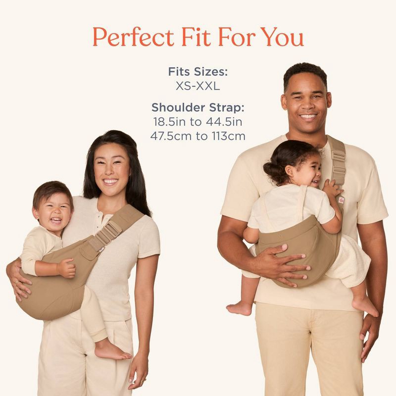 slide 8 of 11, Ergobaby Upsie Sling Baby Carrier - Camel, 1 ct