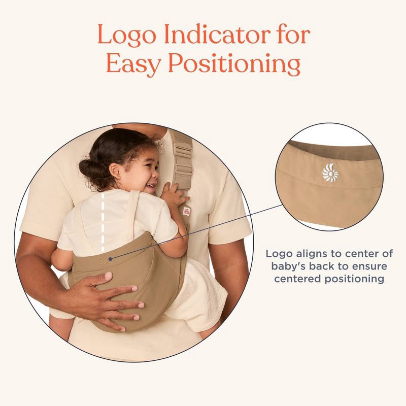 slide 9 of 11, Ergobaby Upsie Sling Baby Carrier - Camel, 1 ct