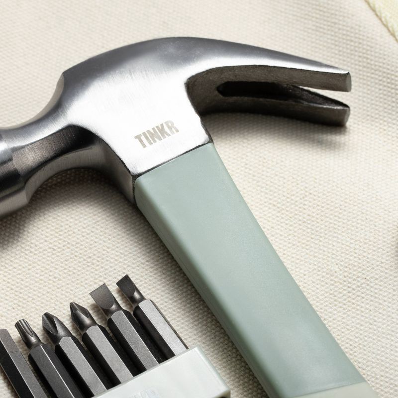 slide 4 of 4, TINKR Home Essentials Kit with Canvas Roll-up Case, 1 ct