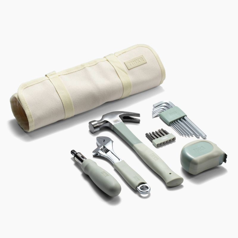slide 1 of 4, TINKR Home Essentials Kit with Canvas Roll-up Case, 1 ct
