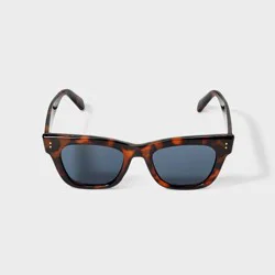 Women's Rectangle Cateye Tortoise Shell Sunglasses - Universal Thread™ Brown