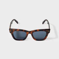 Women's Rectangle Cateye Tortoise Shell Sunglasses - Universal Thread™ Brown