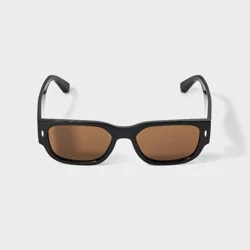 Chunky Plastic Rectangle Sunglasses- Wild Fable™ Black