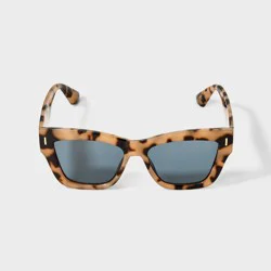 Women's Angular Cateye Sunglasses - A New Day™ Beige