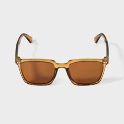 Men's Angular Surf Sunglasses - Goodfellow & Co™ Brown