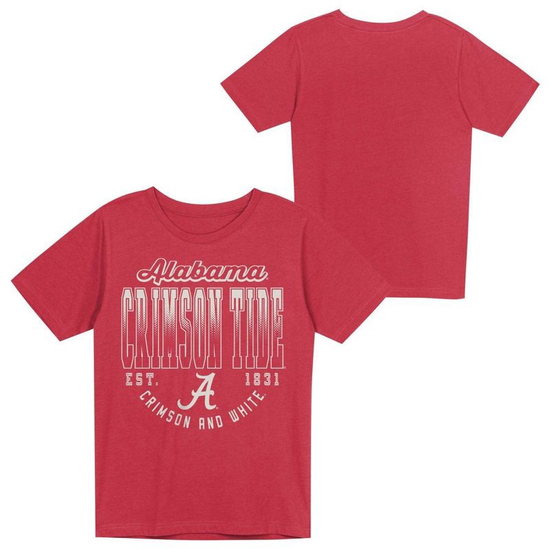 slide 1 of 3, NCAA Alabama Crimson Tide Boys' Washed T-Shirt - S, 1 ct