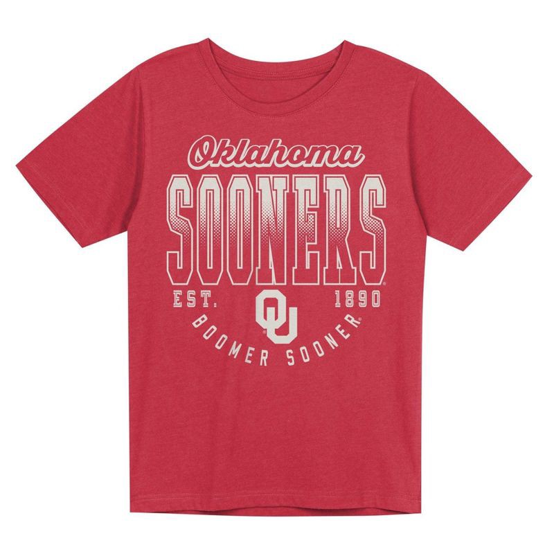 slide 2 of 3, NCAA Oklahoma Sooners Boys' Washed T-Shirt - M, 1 ct