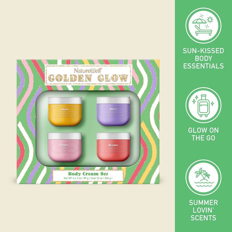 slide 3 of 5, NatureWell Bath and Body Gift Sets - Golden Glow - 4ct, 4 ct