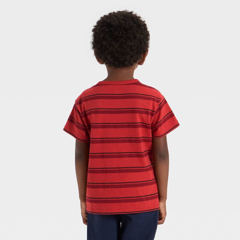 slide 2 of 3, Toddler Boys' Short Sleeve Relaxed T-Shirt - Cat & Jack™ Red 5T, 1 ct