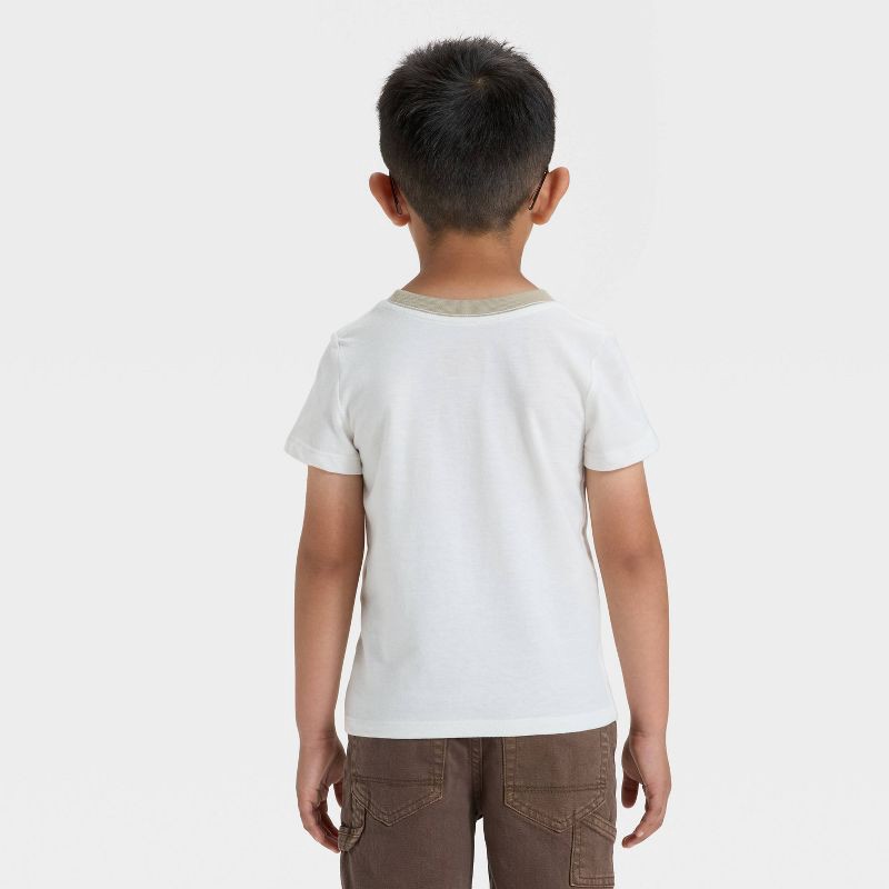 slide 4 of 4, Toddler Boys' Short Sleeve Farm Animals Graphic T-Shirt - Cat & Jack™ Off-White 5T, 1 ct