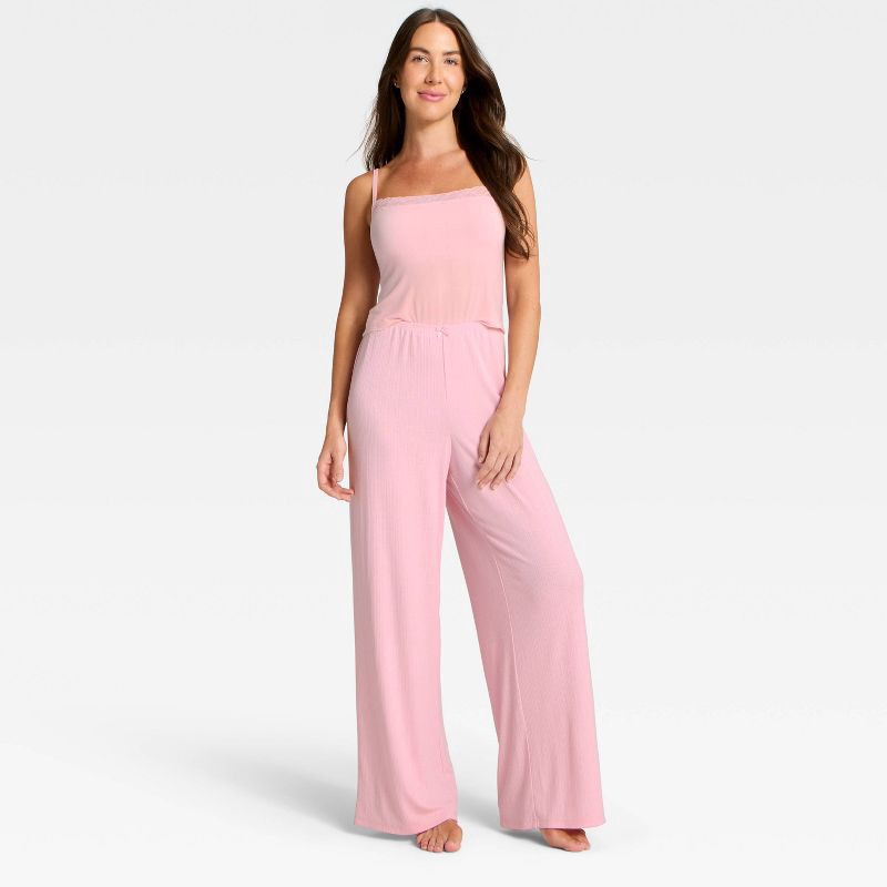 slide 2 of 3, Women's Modal Blend Lace Cami - Auden™ Light Pink M, 1 ct