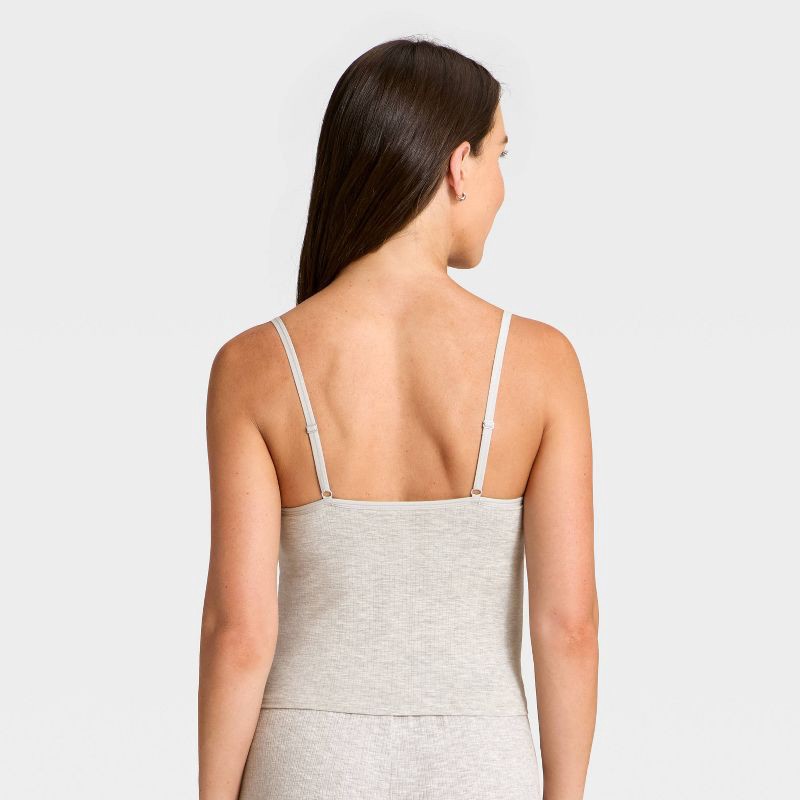 slide 3 of 3, Women's Modal Blend Lace Cami - Auden™ Heather Gray XL, 1 ct
