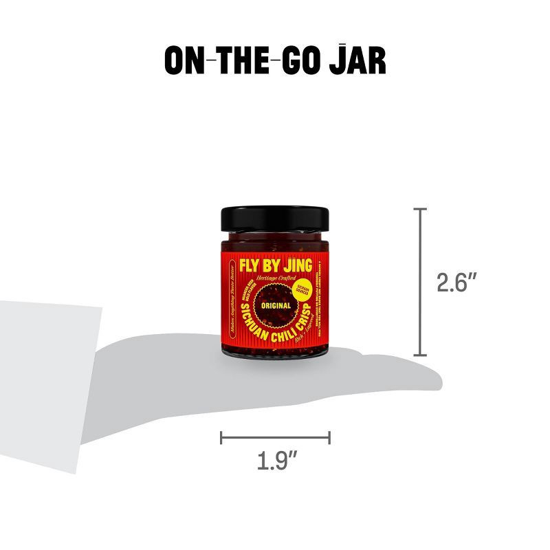 slide 4 of 6, FLY BY JING Sichuan Chili Crisp Chilli Oil - 2oz, 2 oz