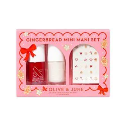 Olive & June Mini Mani Nail Polish Gift Set - Gingerbread - 3ct