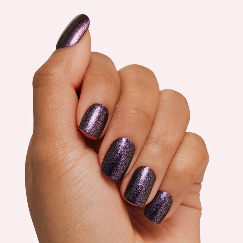 slide 2 of 6, Dashing Diva Gloss Gel Nail Art Strips - Fig Pop - 32ct, 32 ct