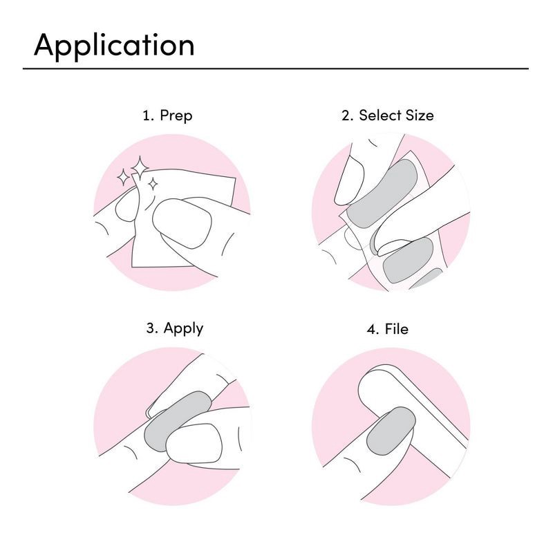 slide 4 of 6, Dashing Diva Gloss Gel Nail Art Strips - Fig Pop - 32ct, 32 ct