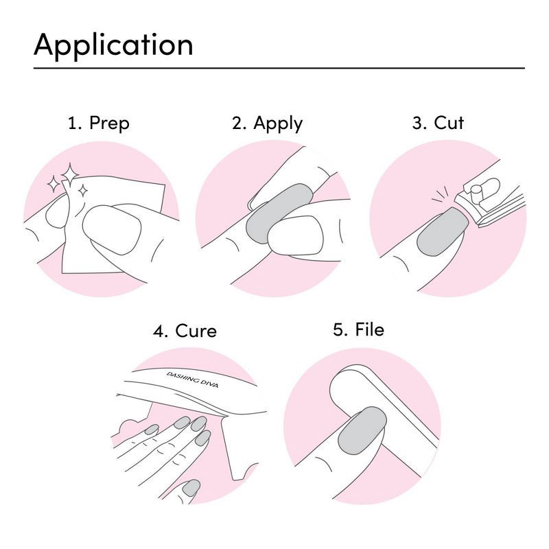 slide 4 of 6, Dashing Diva Glaze Semi-Cured Gel Nail Art Strips - Magnificence - 32ct, 32 ct