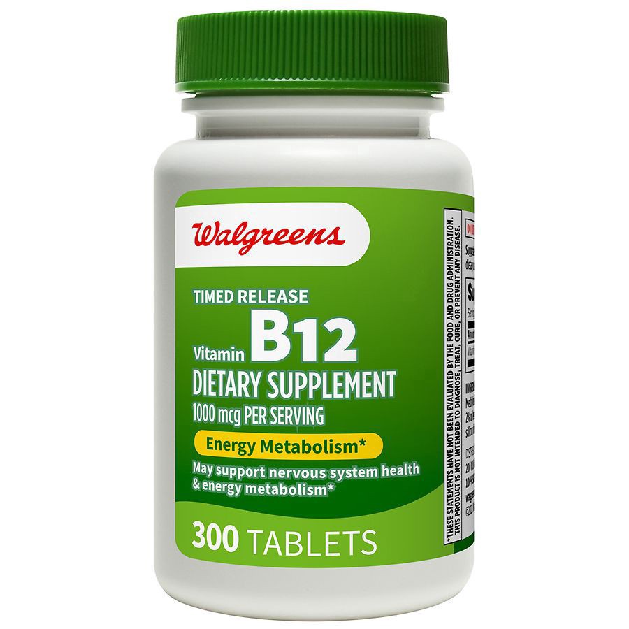 slide 1 of 5, Walgreens Timed Release Vitamin B12 1000mcg, 300 ct