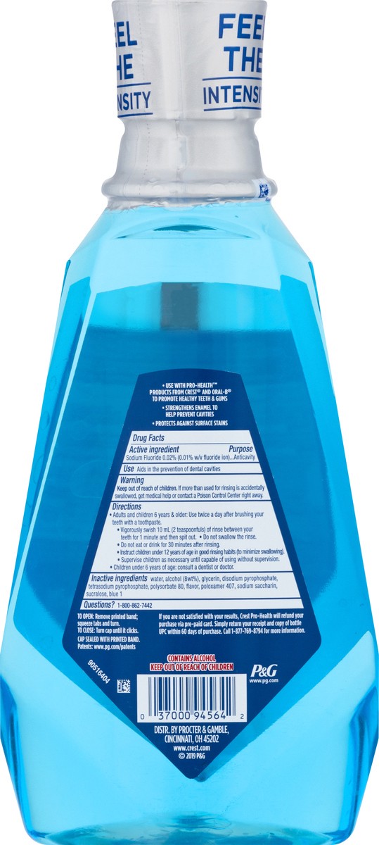 slide 5 of 9, Crest Alcohol Advanced Anticavity Fluoride Mouthwash 33.8 oz, 33.8 oz