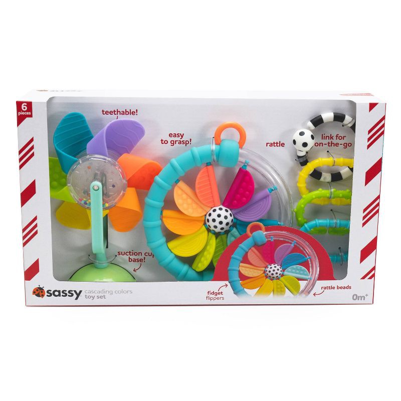 slide 2 of 2, Sassy Toys Cascading Colors Set - 6pc, 6 ct