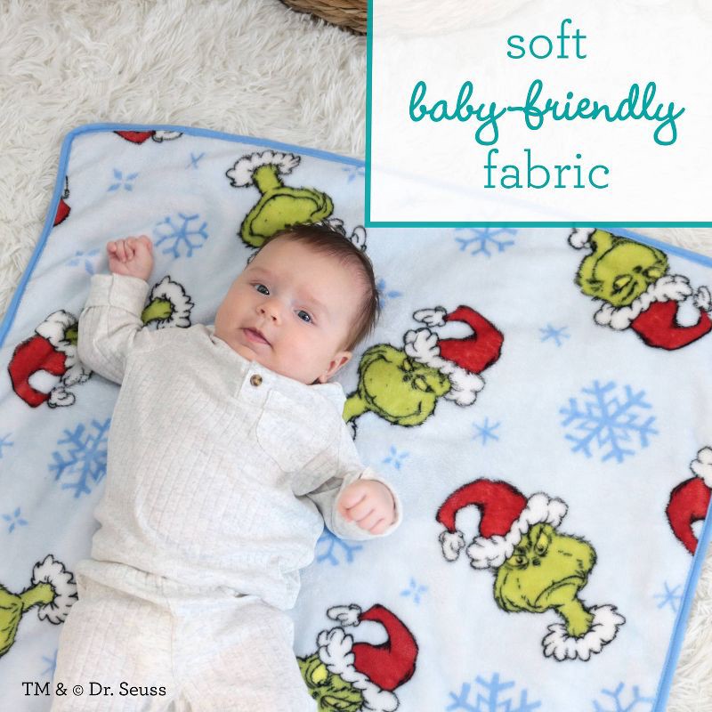 slide 3 of 6, Infantino Grinch Holiday Baby Blanket, 1 ct