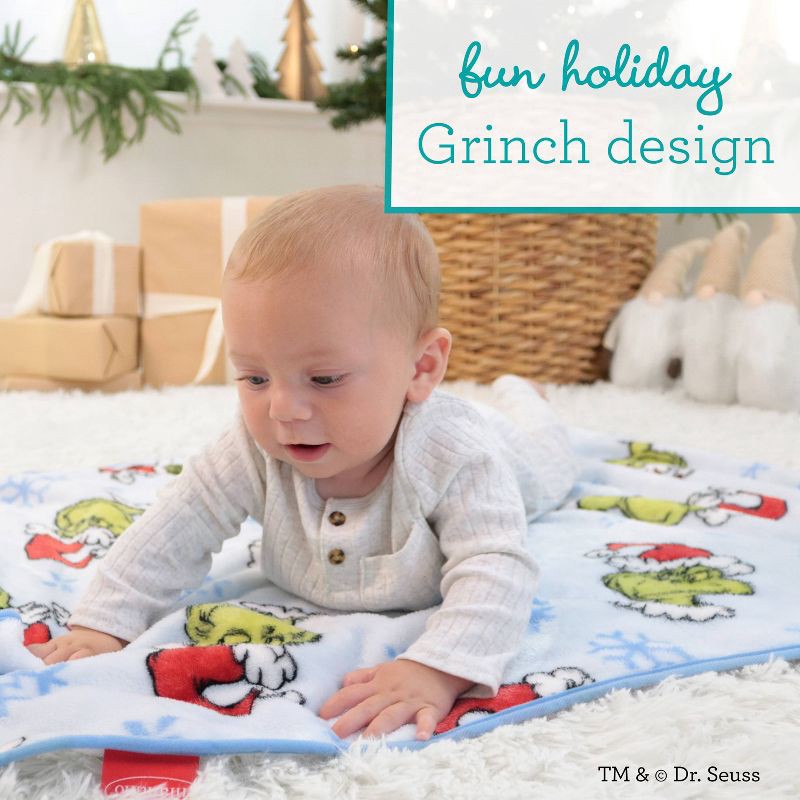 slide 4 of 6, Infantino Grinch Holiday Baby Blanket, 1 ct