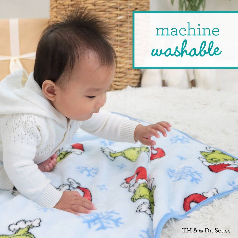 slide 5 of 6, Infantino Grinch Holiday Baby Blanket, 1 ct
