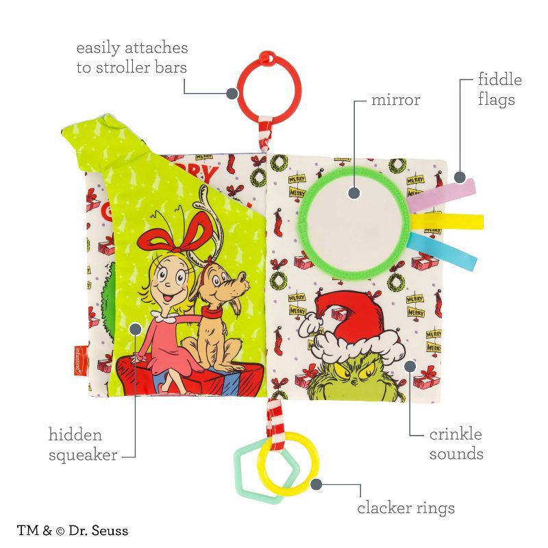 slide 8 of 13, Infantino Grinch Holiday Soft Book, 1 ct