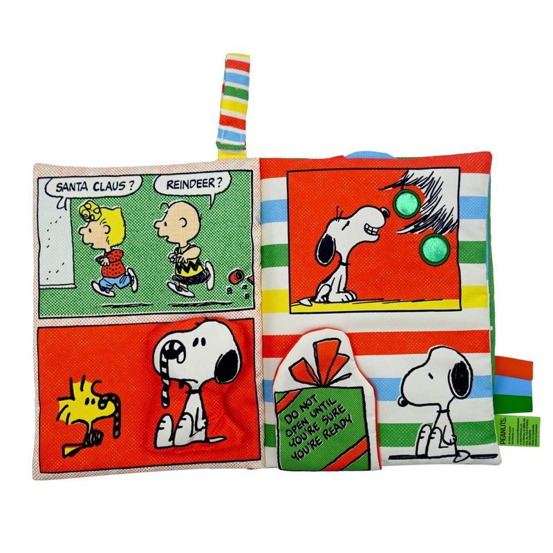 slide 3 of 3, Peanuts Snoopy Holiday Deluxe Soft Book with Removable Plush Baby Learning Toys - 3pc, 3 ct