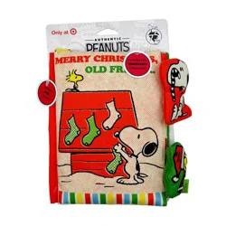 Peanuts Snoopy Holiday Deluxe Soft Book with Removable Plush Baby Learning Toys - 3pc
