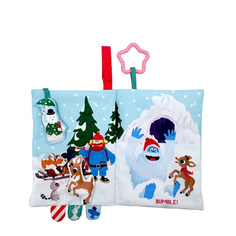 slide 3 of 6, Rudolph the Red-Nosed Reindeer Holiday Deluxe Soft Book with Removable Plush Baby Learning Toys - 3pc, 3 ct